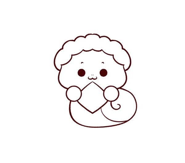 Cách vẽ con rắn cute 2