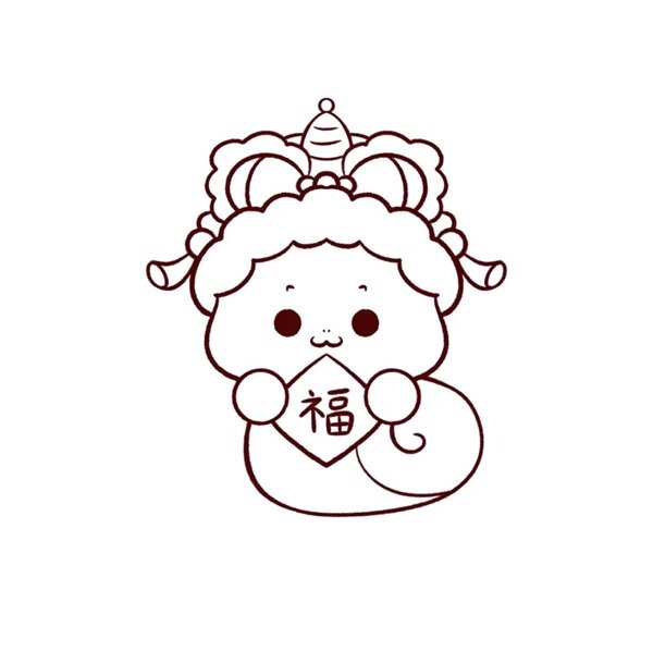 Cách vẽ con rắn cute 3