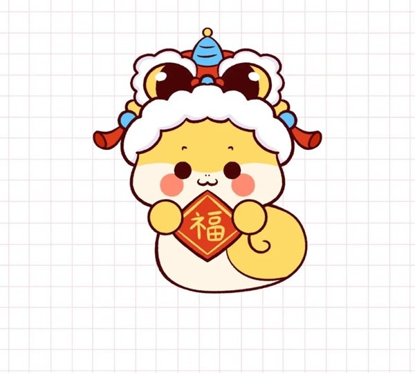 Cách vẽ con rắn cute
