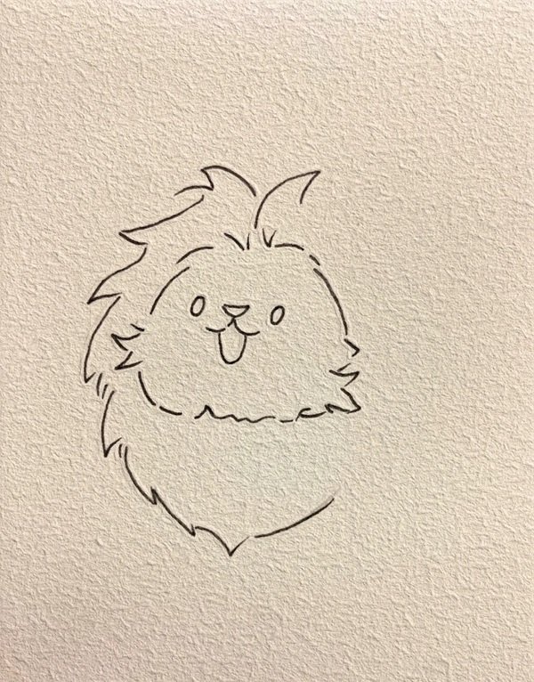 Cách vẽ con sư tử cute 3