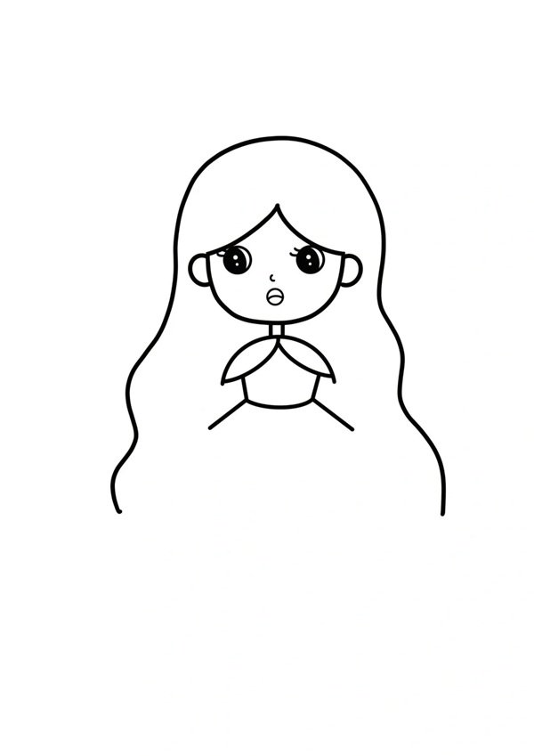 Cách vẽ công chúa anime 3