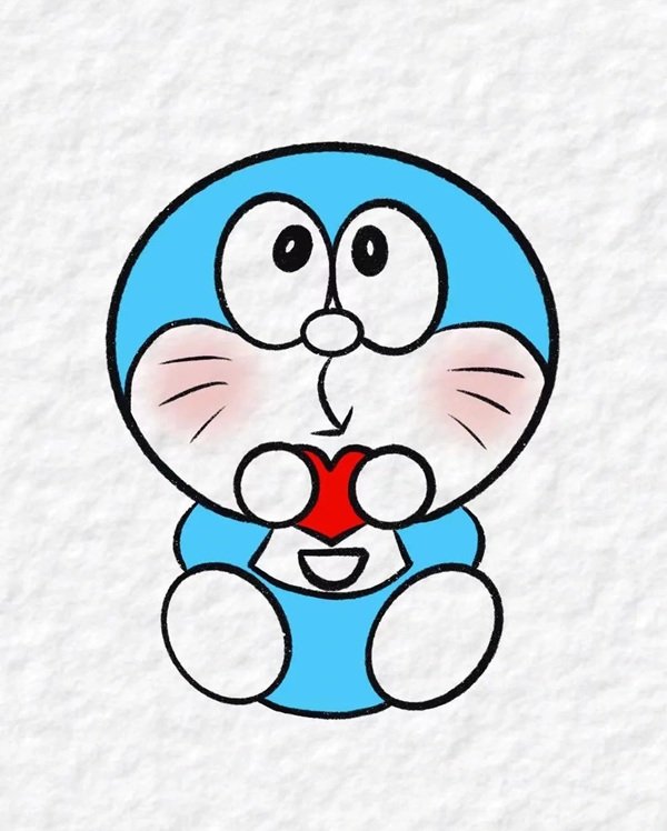 Cách vẽ doraemon​ dễ thương