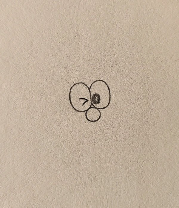 Cách vẽ Doraemon đơn giản nhất 1