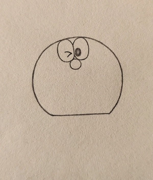 Cách vẽ Doraemon đơn giản nhất 2