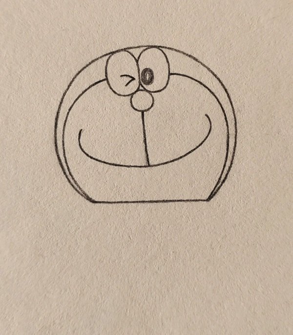 Cách vẽ Doraemon đơn giản nhất 3