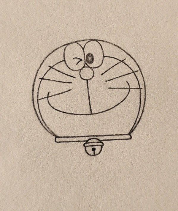 Cách vẽ Doraemon đơn giản nhất 4
