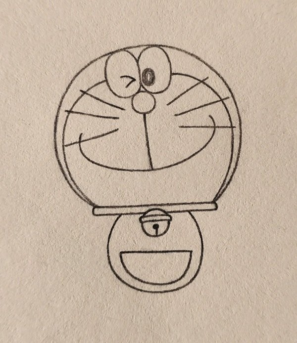 Cách vẽ Doraemon đơn giản nhất 5
