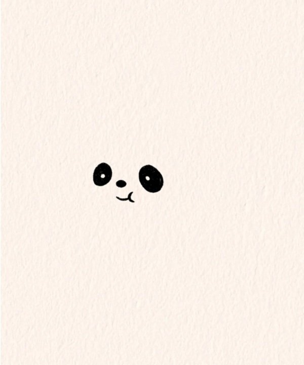 Cách vẽ gấu trúc cute 1
