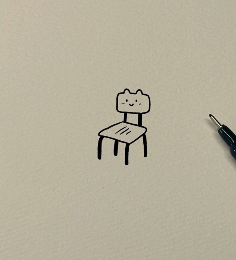 Cách vẽ ghế cute 