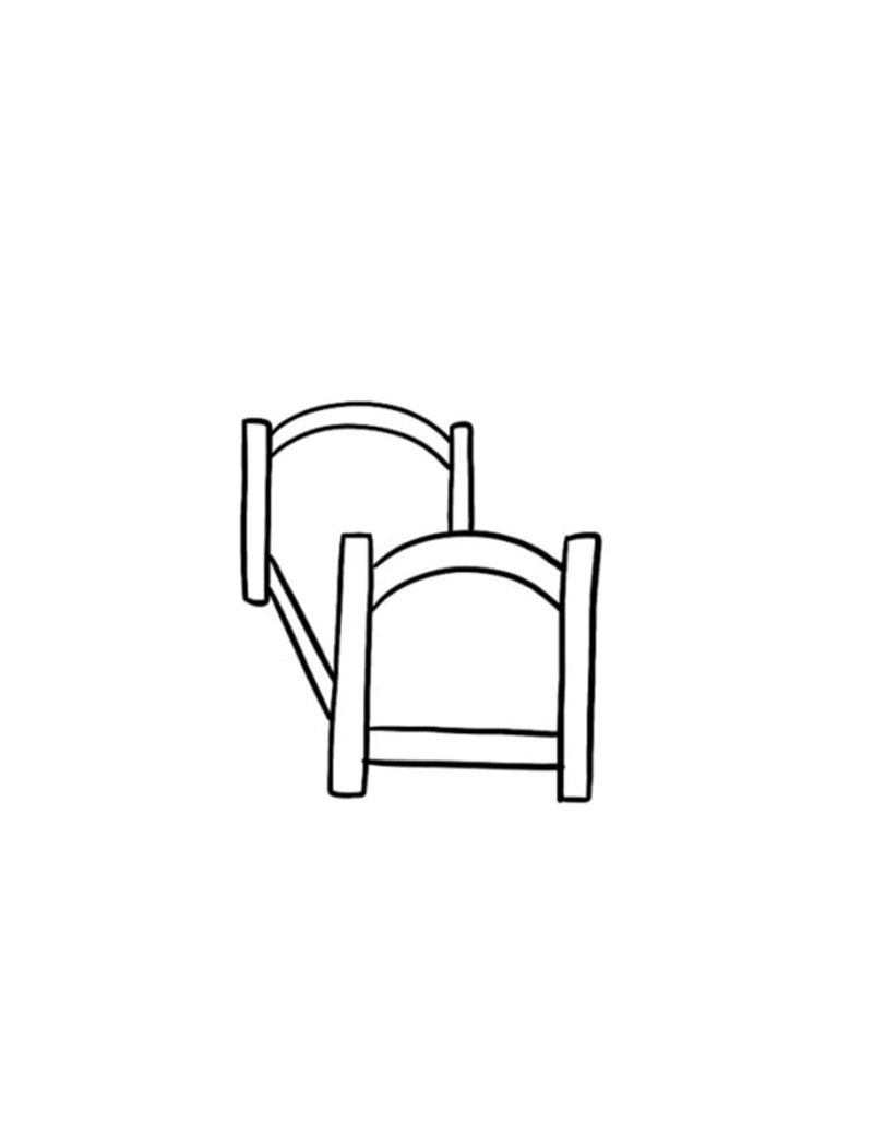 Cách vẽ giường ngủ 3