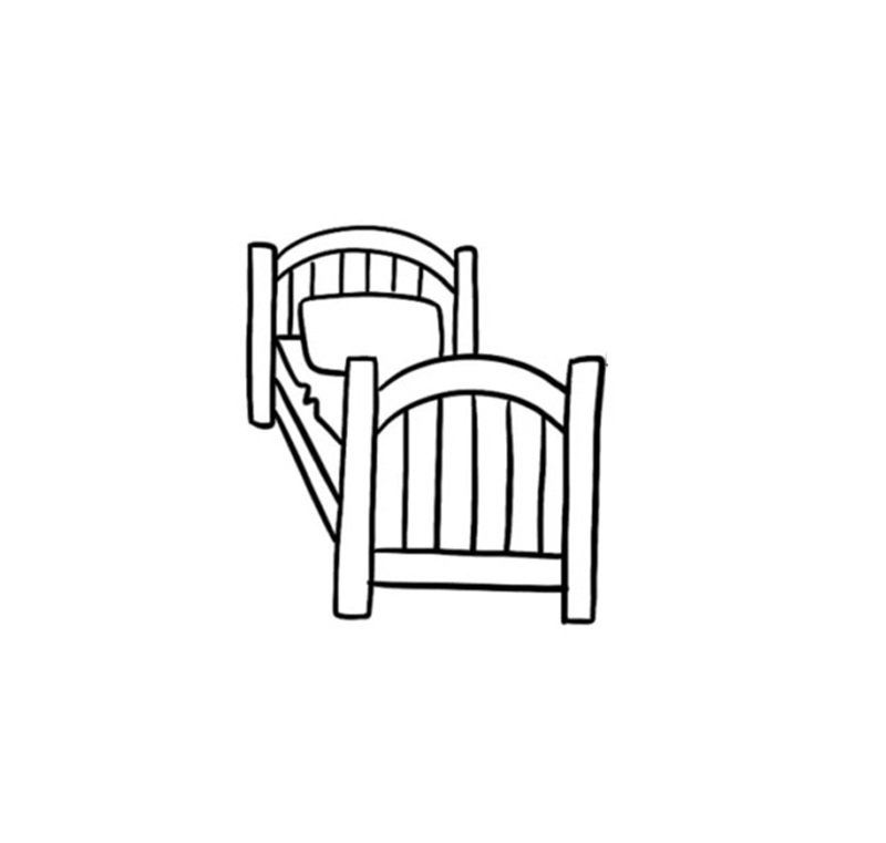 Cách vẽ giường ngủ 4
