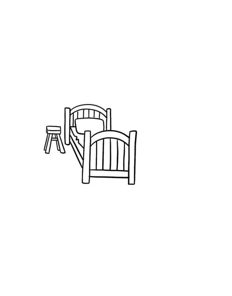 Cách vẽ giường ngủ 6