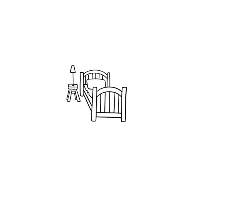 Cách vẽ giường ngủ 7