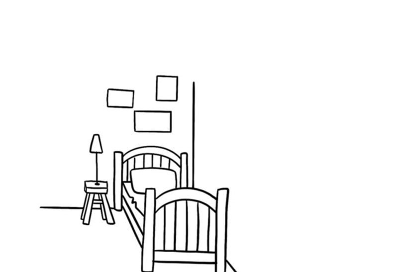 Cách vẽ giường ngủ 