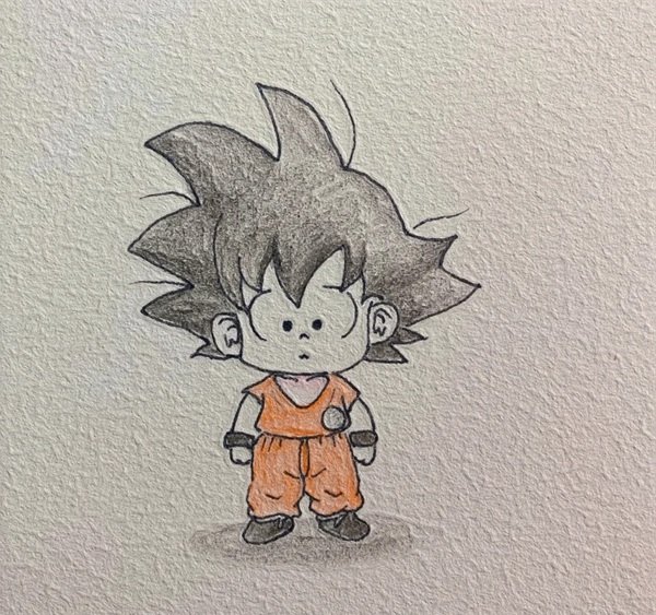 Cách vẽ goku chibi