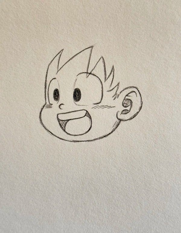 Cách vẽ goku cute 2