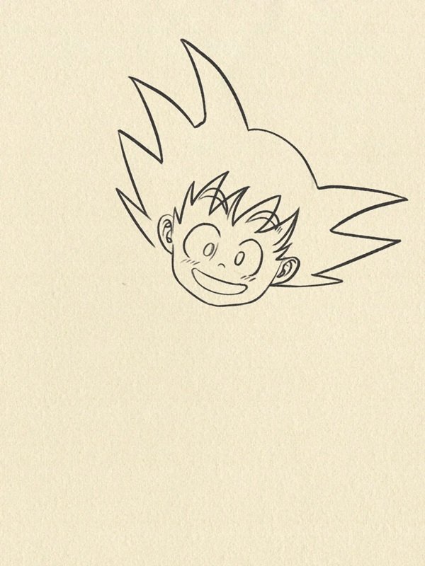 Cách vẽ goku dễ thương 3