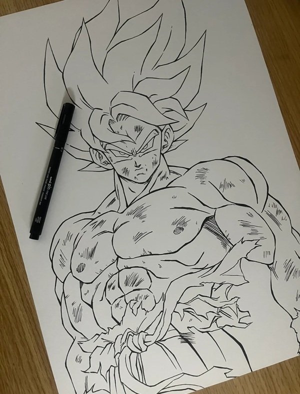 Cách vẽ goku đẹp nhất thế giới  1