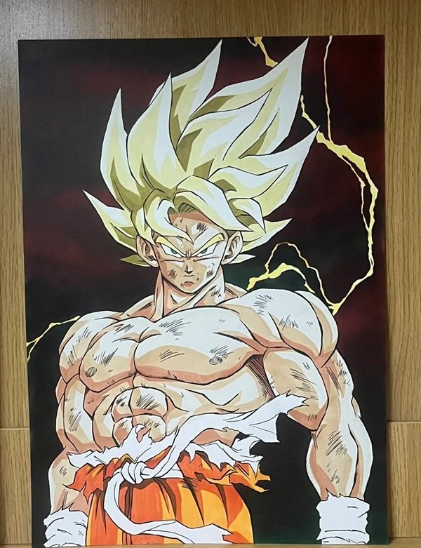 Cách vẽ goku đẹp nhất thế giới 5