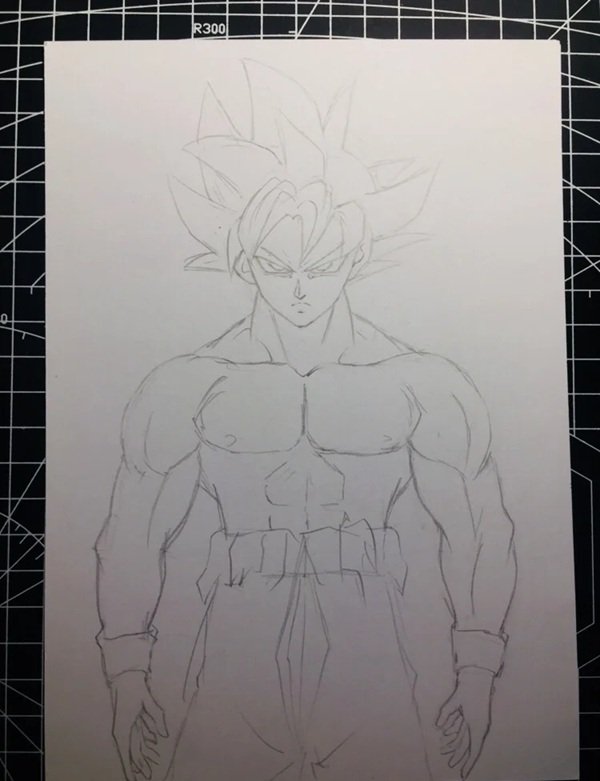 Cách vẽ goku đơn giản nhất 1