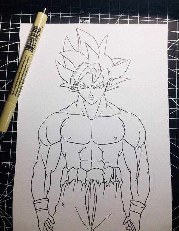 Cách vẽ goku đơn giản nhất 2