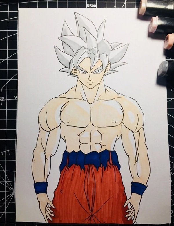 Cách vẽ goku đơn giản nhất 3