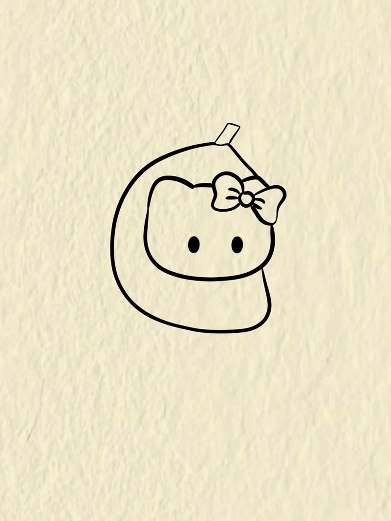 Cách vẽ Hello Kitty cute 2