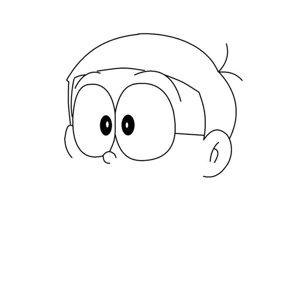 Cách vẽ hình nobita 3