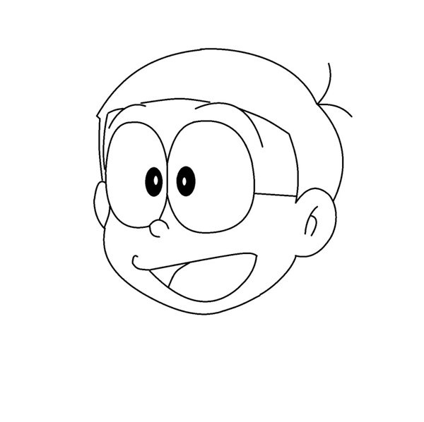 Cách vẽ hình nobita 4