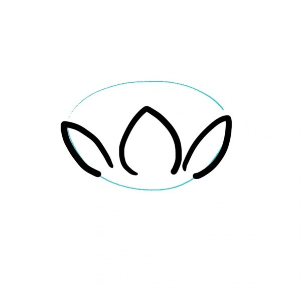 Cách vẽ hoa sen cực đẹp 2