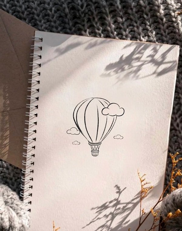 Cách vẽ khinh khí cầu​ 10