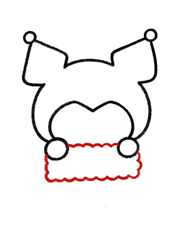 Cách vẽ kurumi chibi 4