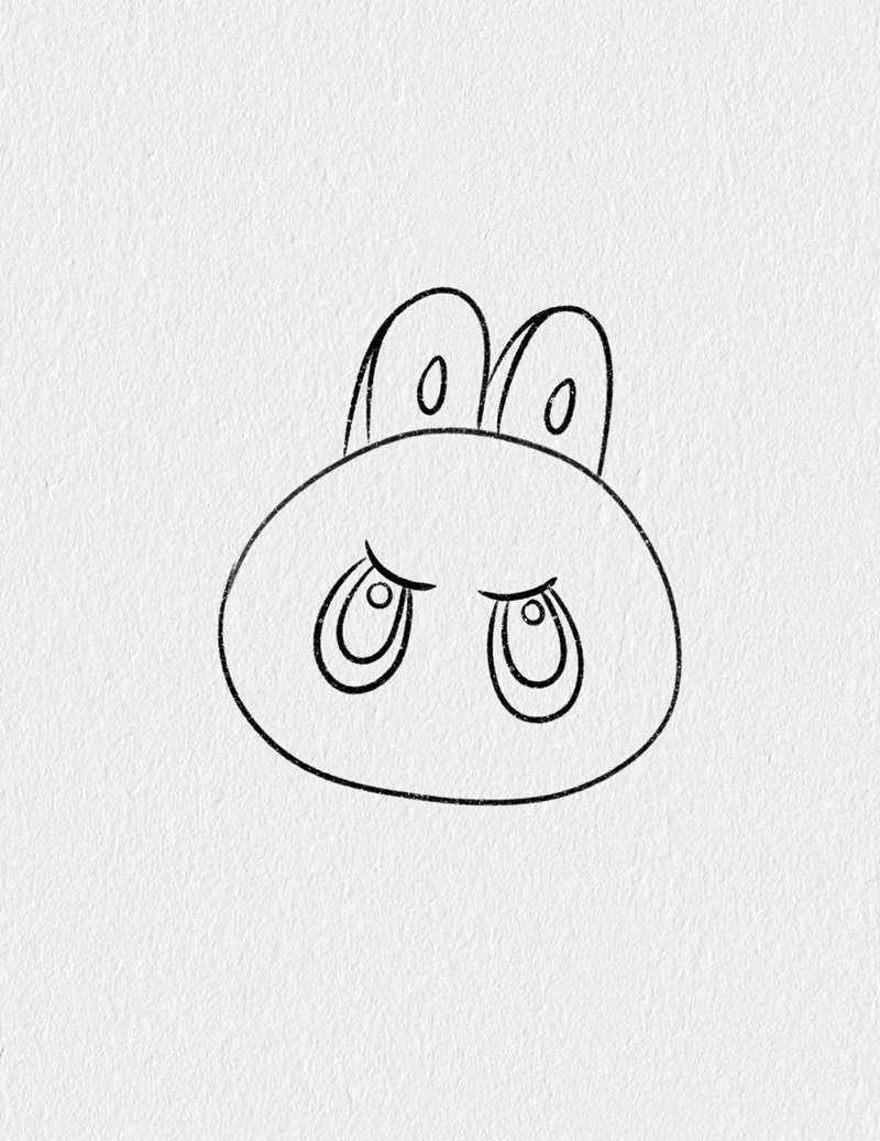 Cách vẽ labubu cute  3