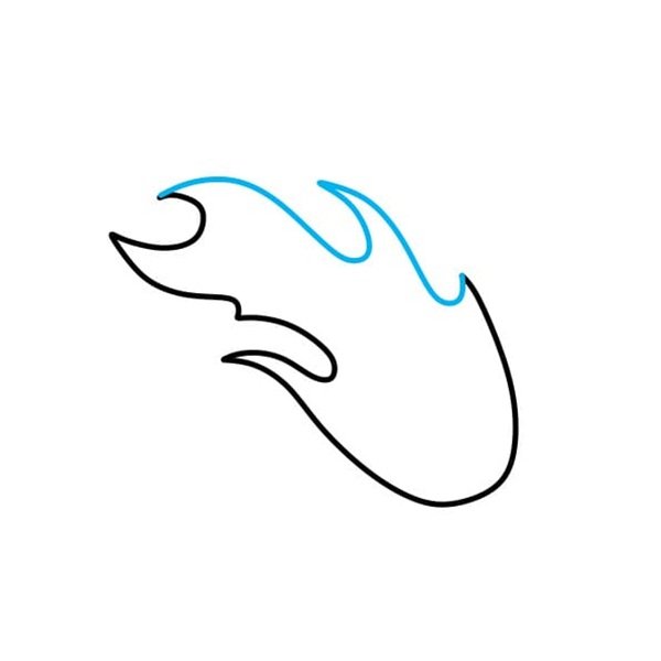 Cách vẽ lửa đơn giản 3