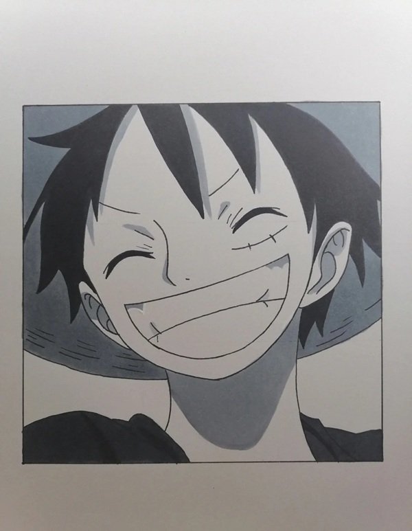 Cách vẽ luffy dễ nhất 