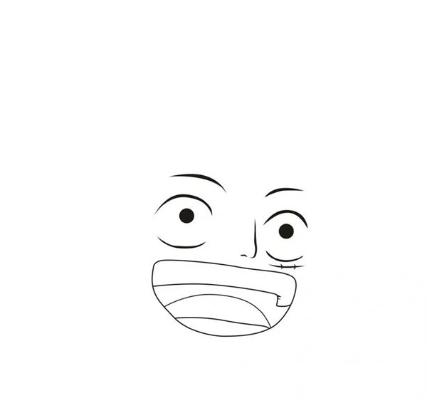 Cách vẽ luffy đơn giản 3
