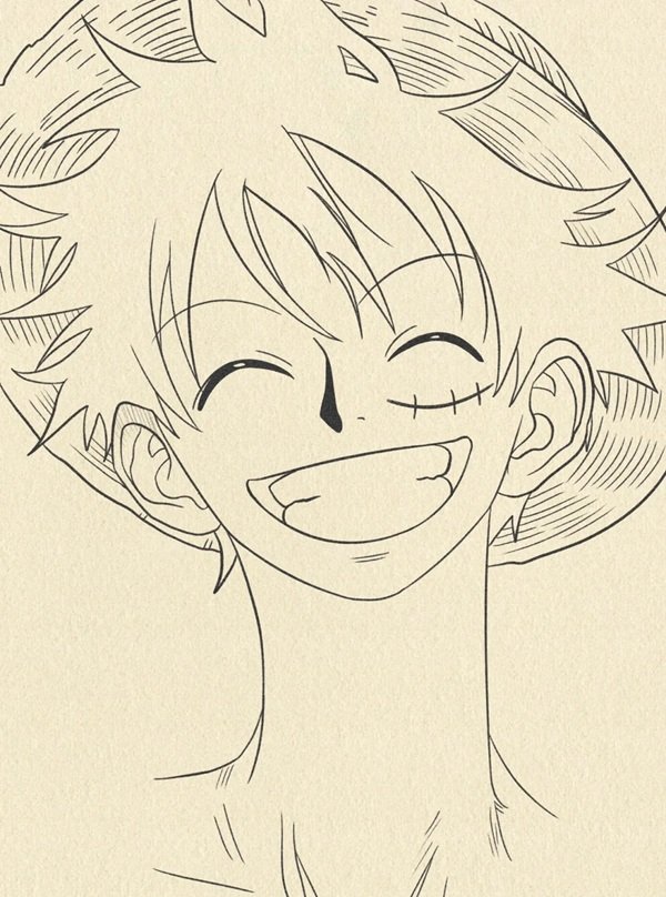 Cách vẽ luffy gear 2 5