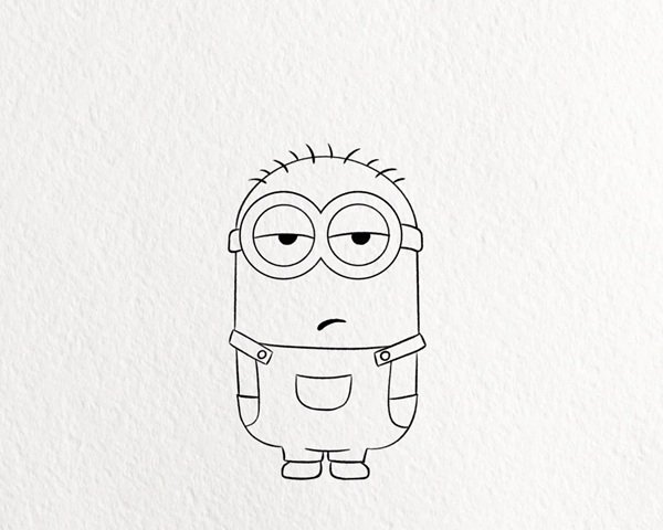 Cách vẽ minion​ dễ vẽ 4