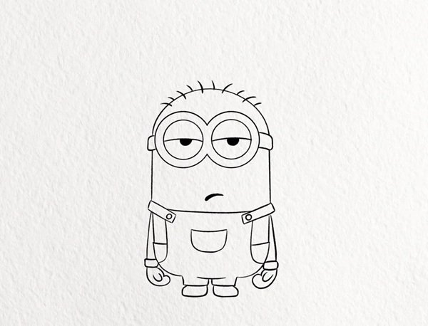 Cách vẽ minion​ dễ vẽ 5