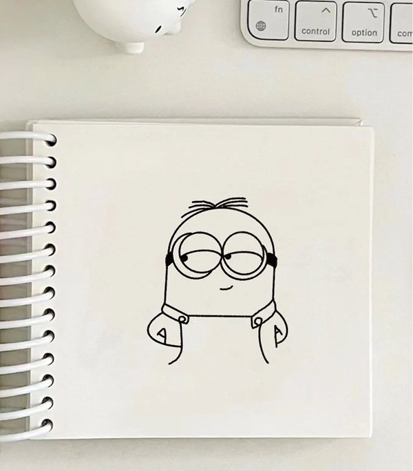 Cách vẽ minion​ đơn giản 3