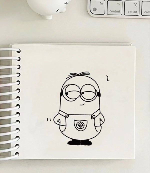 Cách vẽ minion​ đơn giản 4