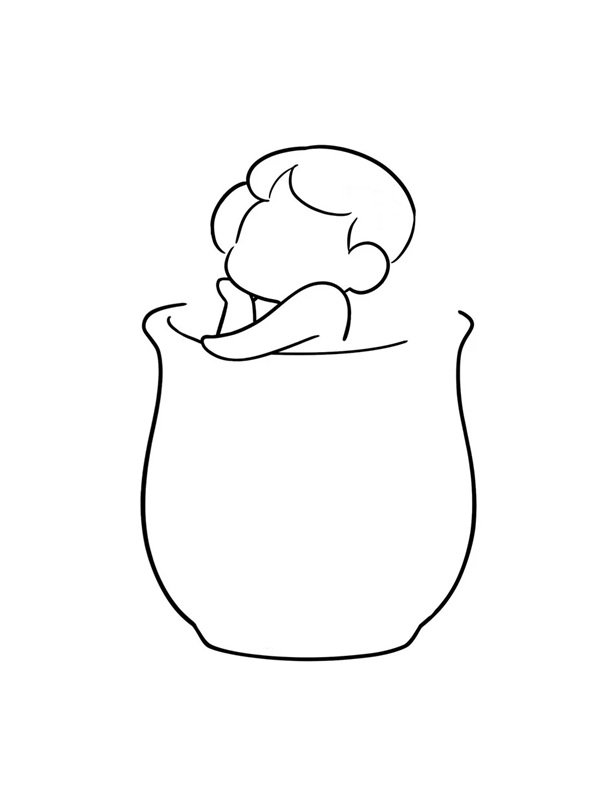 Cách vẽ nàng tiên cá cute 3