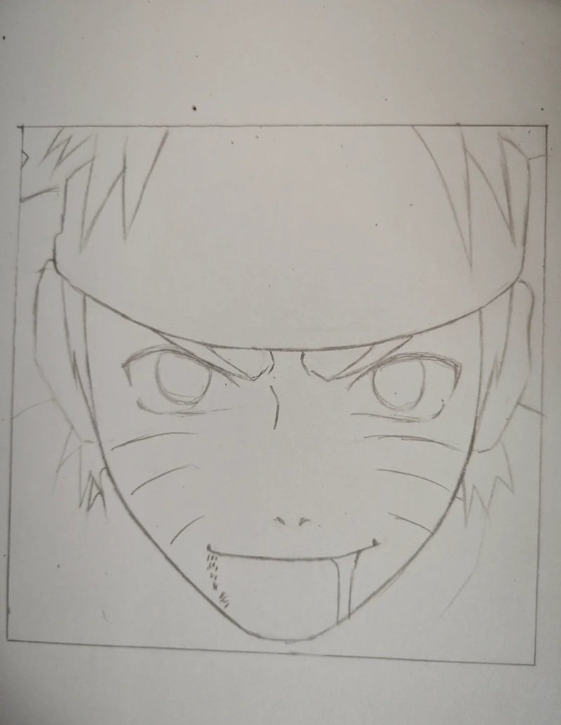 Cách vẽ naruto dễ vẽ 4
