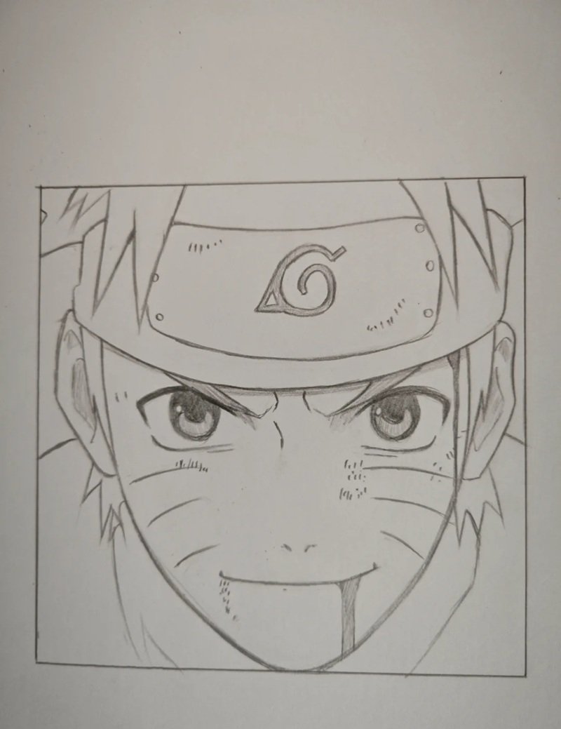 Cách vẽ naruto  dễ vẽ 7