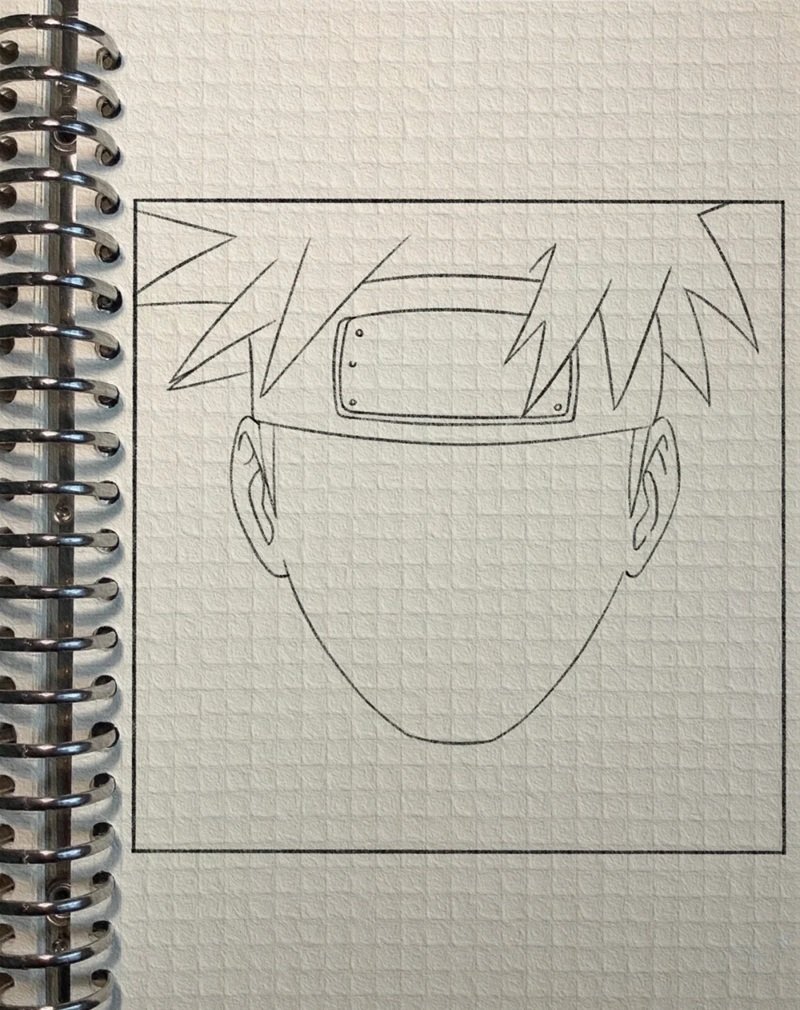 Cách vẽ naruto đơn giản 3