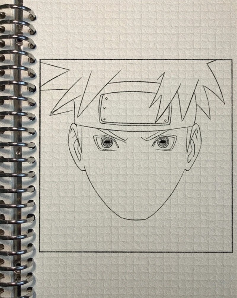 Cách vẽ naruto đơn giản 5