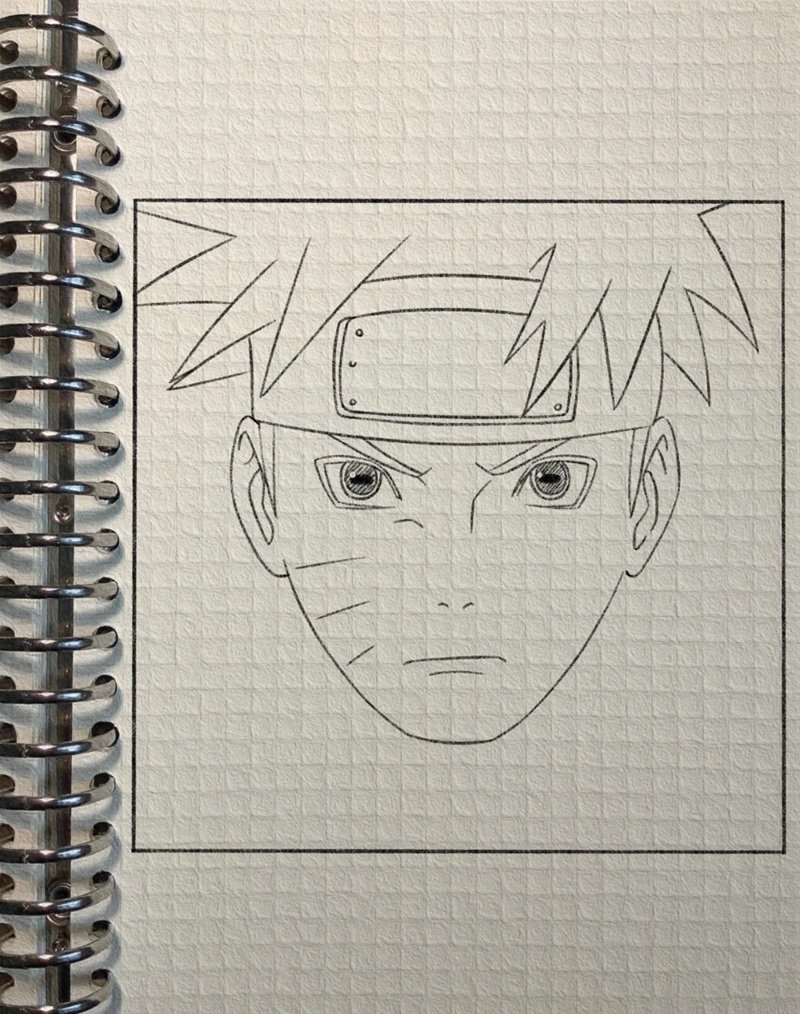 Cách vẽ naruto đơn giản 6