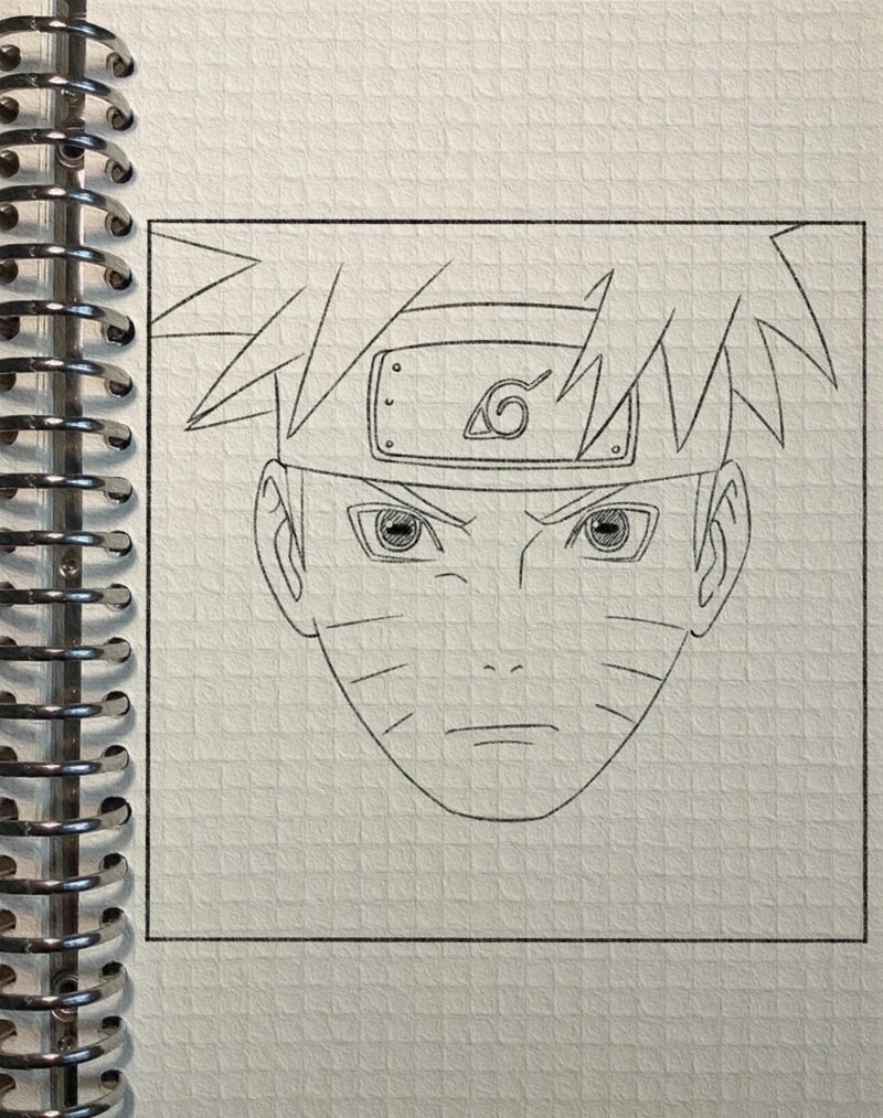 Cách vẽ naruto đơn giản 7