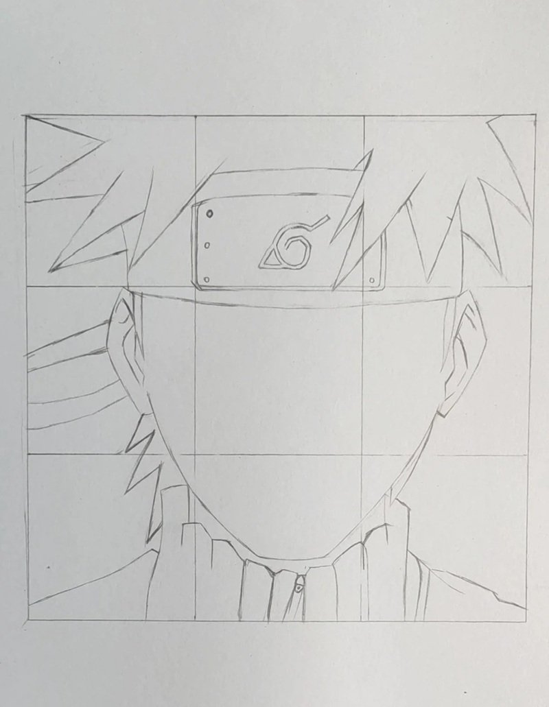 Cách vẽ naruto đơn giản mà đẹp 4