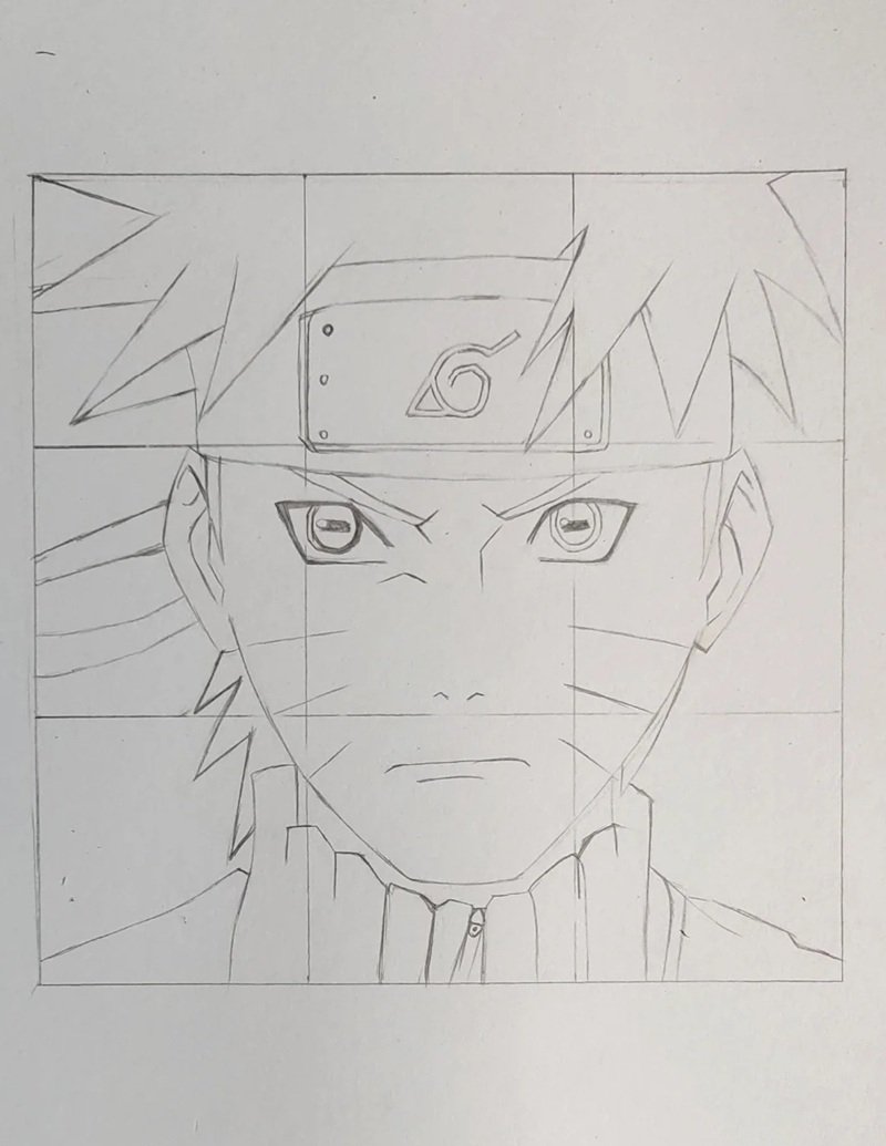 Cách vẽ naruto đơn giản mà đẹp 5